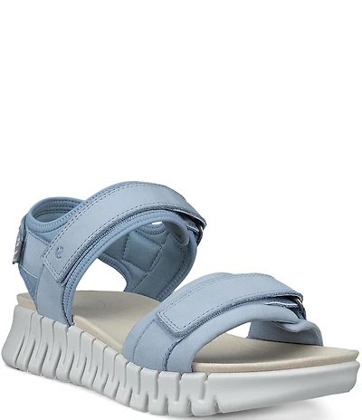 ECCO Gruuv Sol Leather Banded Sandals