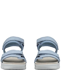 ECCO Gruuv Sol Leather Banded Sandals