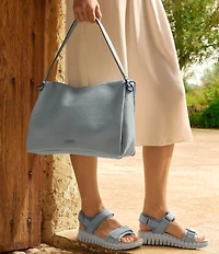 ECCO Gruuv Sol Leather Banded Sandals