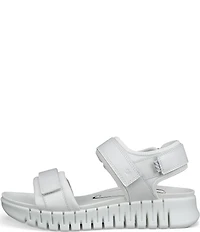 ECCO Gruuv Sol Leather Banded Sandals