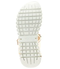 ECCO Gruuv Sol Leather Banded Sandals