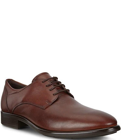 ECCO Men's Citytray Lace Up Plain Toe Dress Oxfords