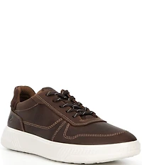 ECCO Men's Move Leather and Suede Sneakers