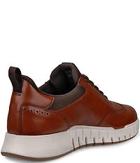 ECCO Men's Gruuv Studio Leather Wingtip Oxford Sneakers