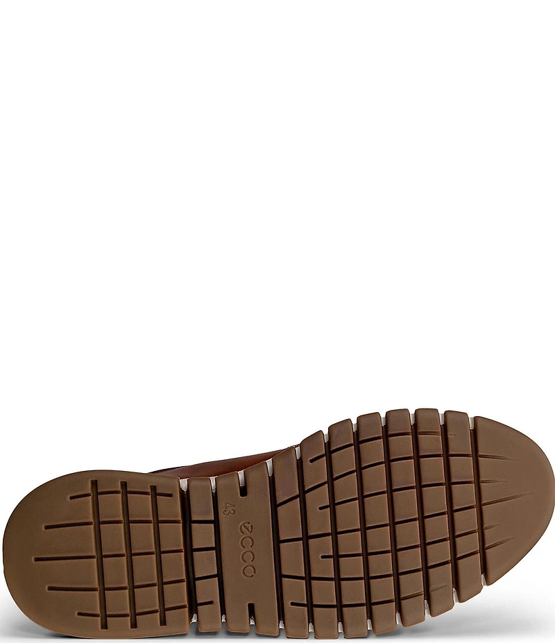 ECCO Men's Gruuv Studio Leather Wingtip Oxford Sneakers