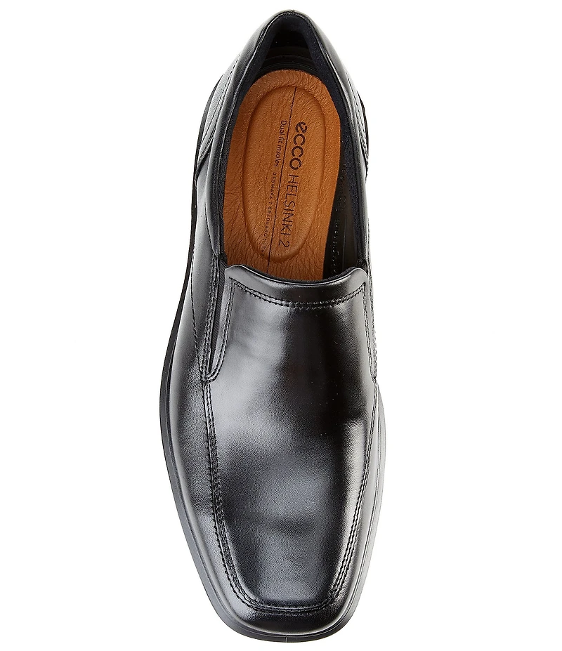 ECCO Men's Helsinki 2.0 Leather Apron Toe Slip-Ons