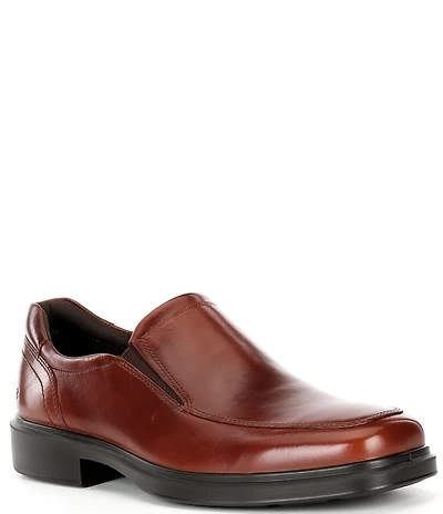 ECCO Men's Helsinki 2.0 Leather Apron Toe Slip-Ons