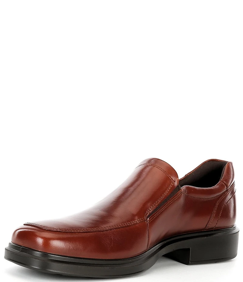 ECCO Men's Helsinki 2.0 Leather Apron Toe Slip-Ons