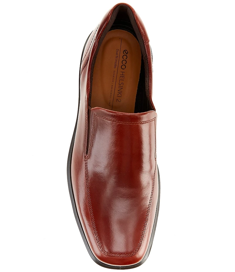ECCO Men's Helsinki 2.0 Leather Apron Toe Slip-Ons