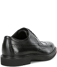 ECCO Men's Metropole London Leather Wingtip Brogue Detail Oxfords