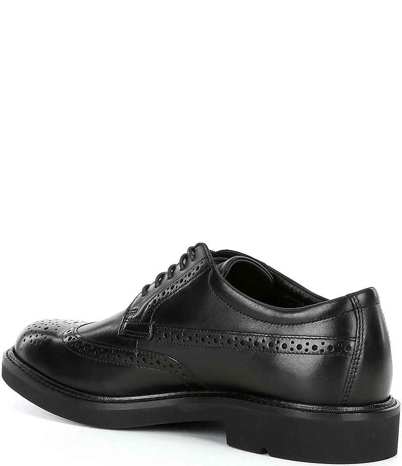 ECCO Men's Metropole London Leather Wingtip Brogue Detail Oxfords