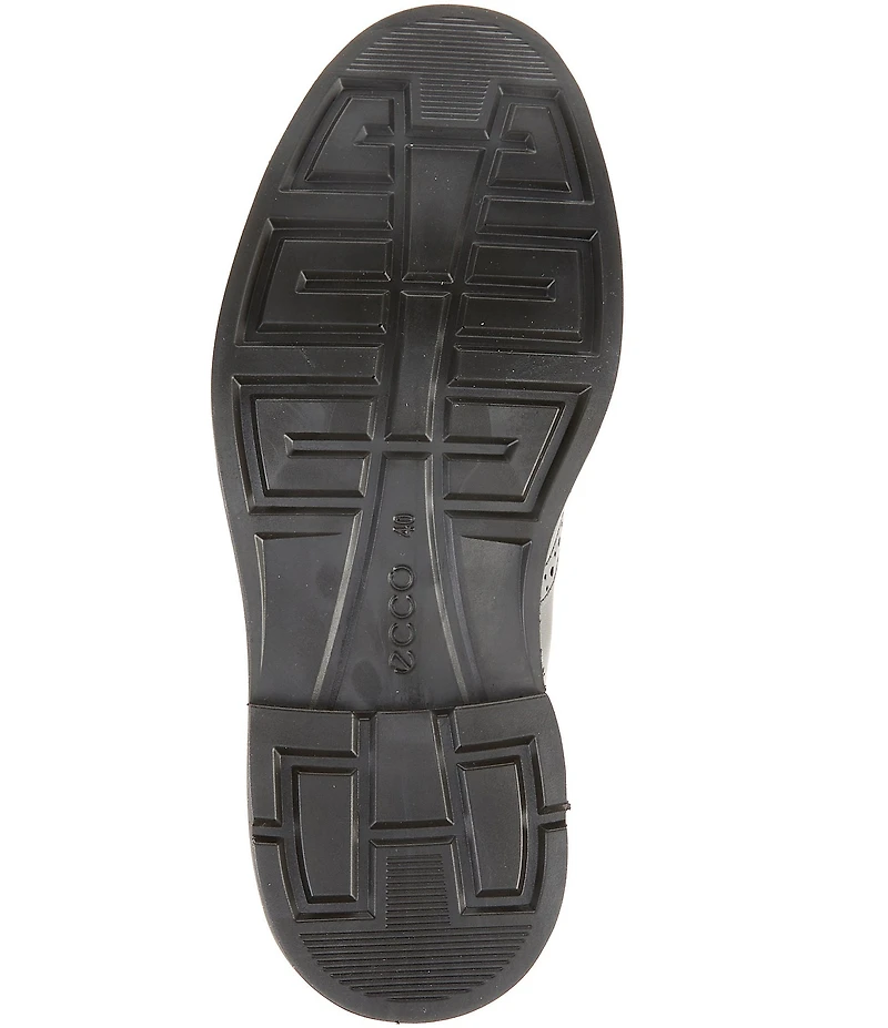 ECCO Men's Metropole London Leather Wingtip Brogue Detail Oxfords