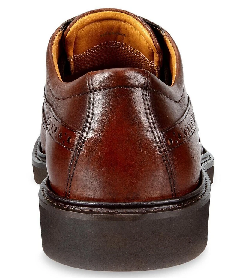 ECCO Men's Metropole London Leather Wingtip Brogue Detail Oxfords