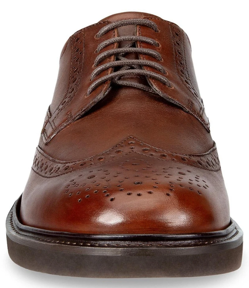 ECCO Men's Metropole London Leather Wingtip Brogue Detail Oxfords