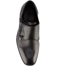 ECCO Men's Metropole Milan Double Monk Strap Leather Derby Oxfords
