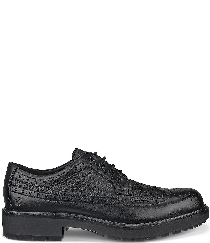 ECCO Men's Metropole Oslo Leather Brogue Detail Wingtip Oxfords
