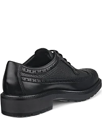ECCO Men's Metropole Oslo Leather Brogue Detail Wingtip Oxfords