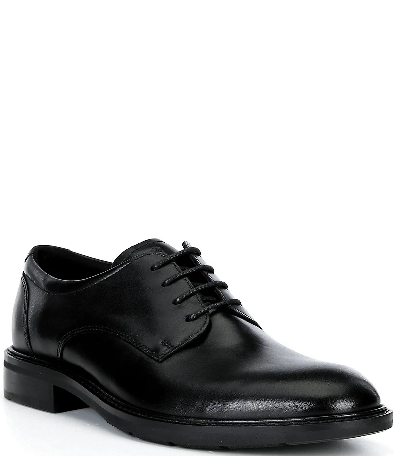 ECCO Men's Prague Plain Toe Lace-Ups