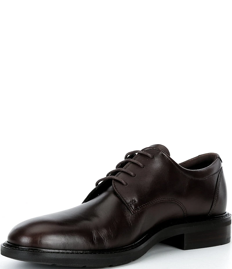 ECCO Men's Prague Plain Toe Lace-Ups
