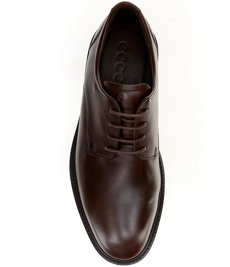 ECCO Men's Prague Plain Toe Lace-Ups