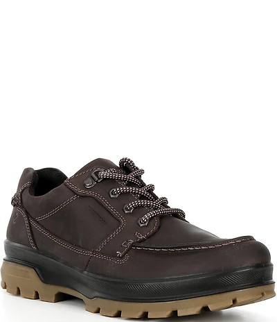 ECCO Men's Rugged Track Moc Toe Waterproof Oiled Nubuck Lace Up Oxfords
