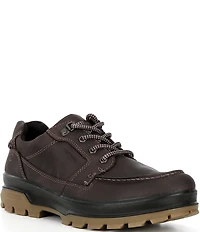 ECCO Men's Rugged Track Moc Toe Waterproof Oiled Nubuck Lace Up Oxfords