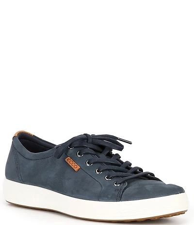 ECCO Men's Soft VII Nubuck Leather Sneakers