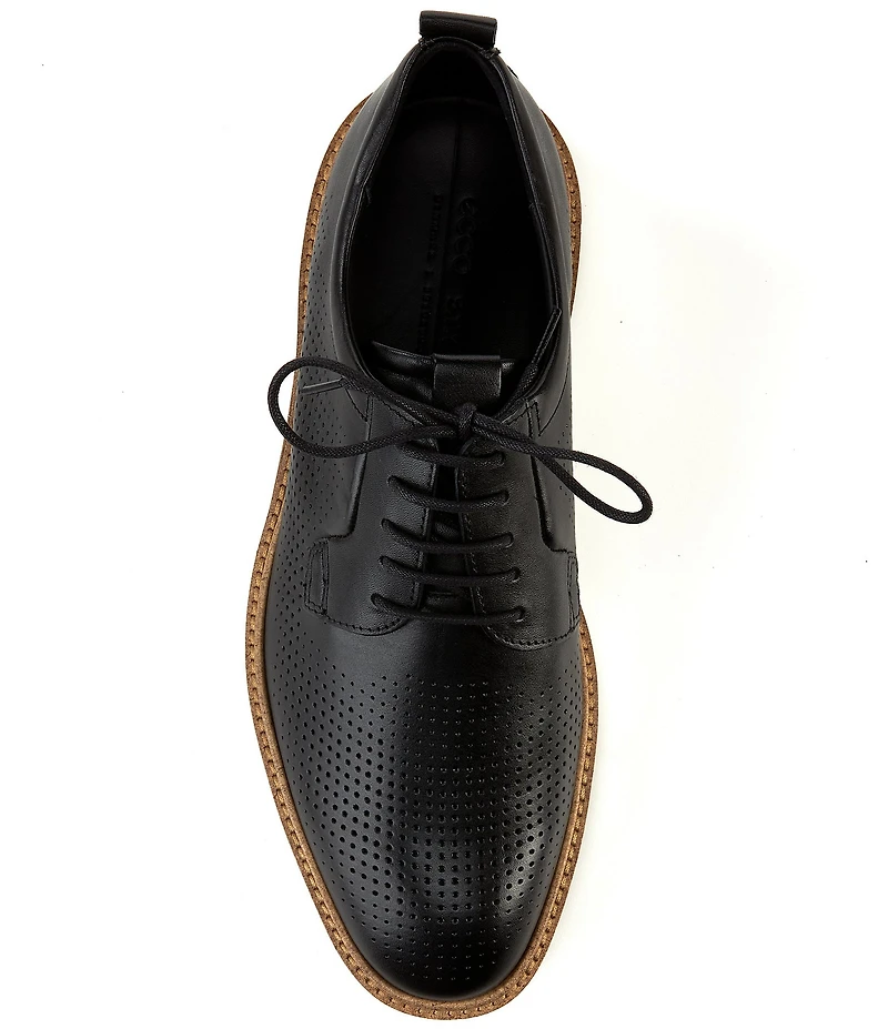 ECCO Men's St.1 Hybrid Perforated Leather Lace Up Oxfords