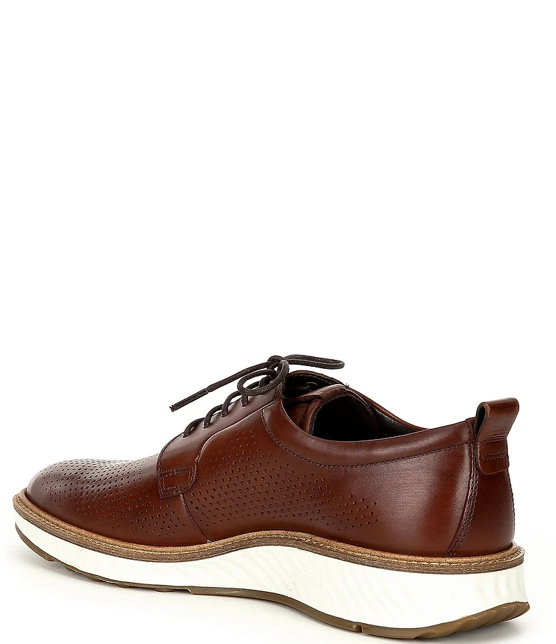 ECCO Men's St.1 Hybrid Perforated Leather Lace Up Oxfords