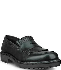 ECCO Metropole Oslo Leather Kiltie Brogue Detail Penny Loafers
