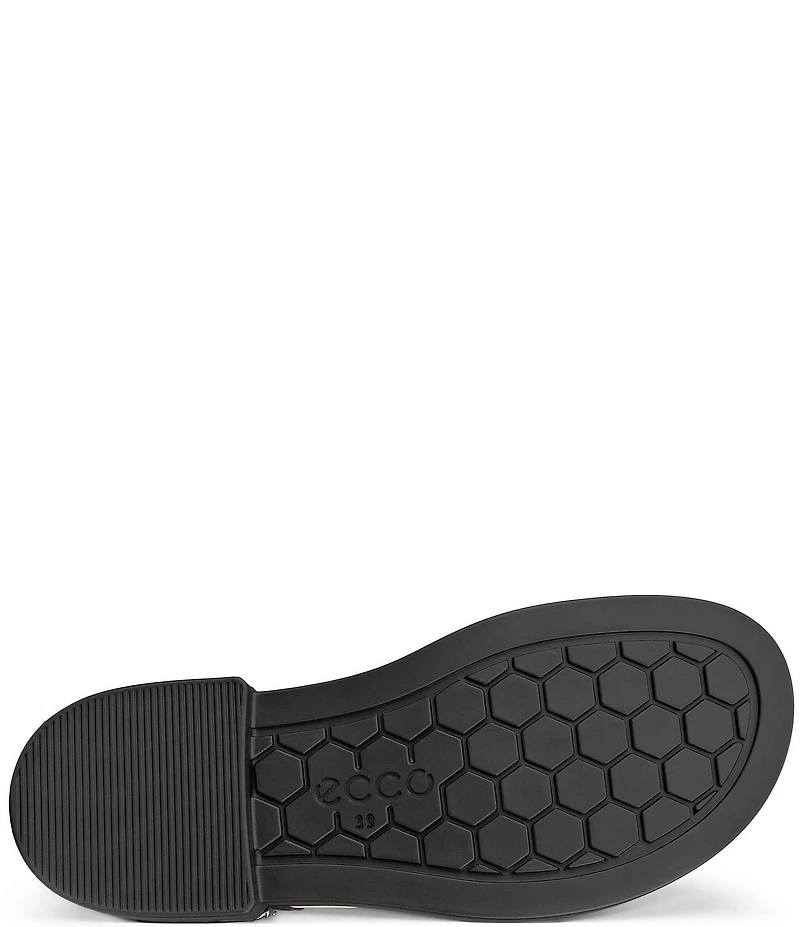 ECCO Metropole Seoul Leather Cross Strap Slingback Sandals