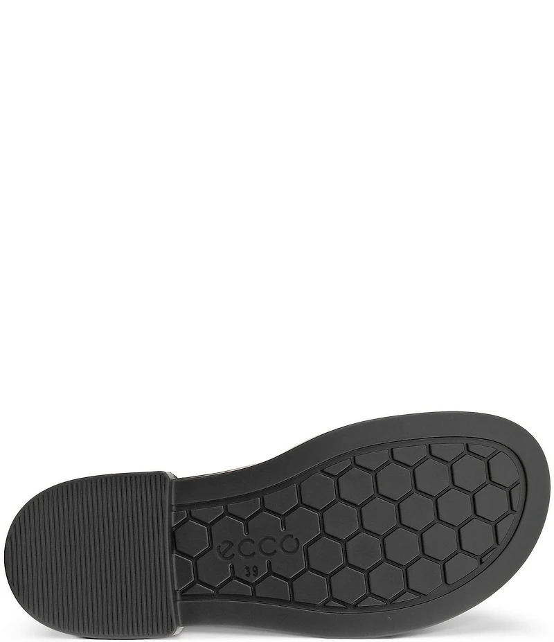 ECCO Metropole Seoul Leather Cross Strap Slingback Sandals