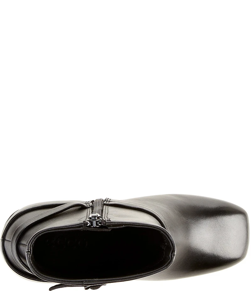 ECCO Sculpted Alba 6 Leather Buckle Detail Booties