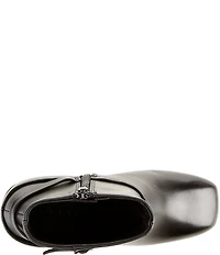 ECCO Sculpted Alba 6 Leather Buckle Detail Booties