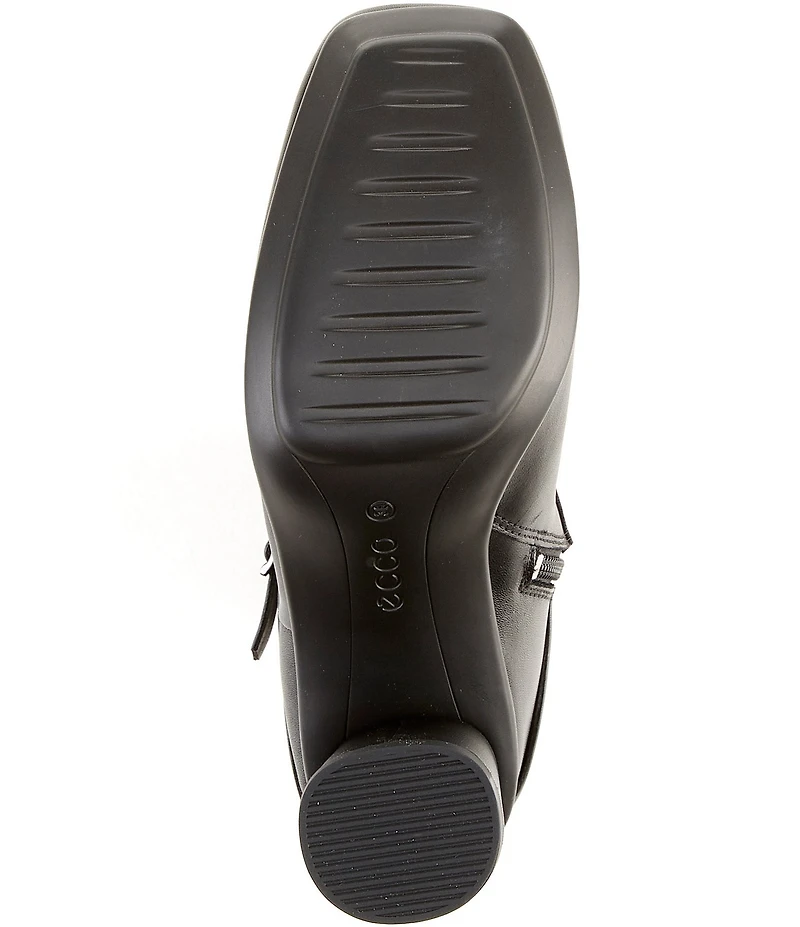 ECCO Sculpted Alba 6 Leather Buckle Detail Booties