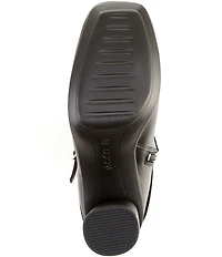 ECCO Sculpted Alba 6 Leather Buckle Detail Booties