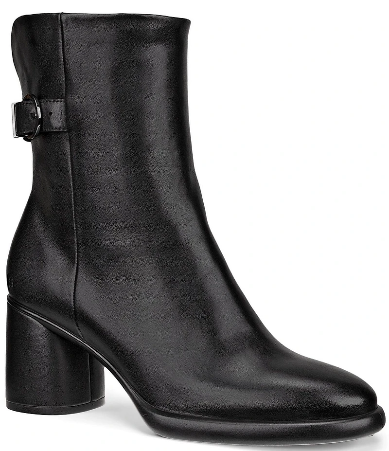 ECCO Sculpted LX 55 Leather Buckled Booties