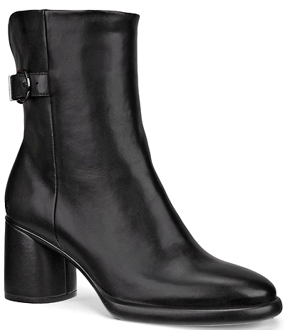 ECCO Sculpted LX 55 Leather Buckled Booties