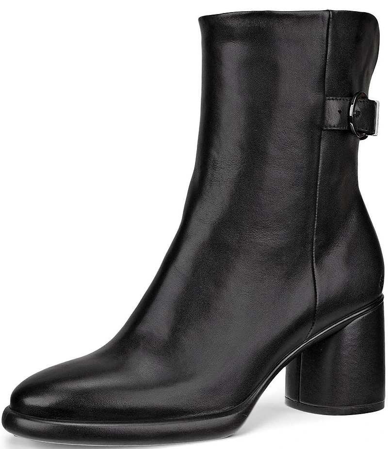 ECCO Sculpted LX 55 Leather Buckled Booties