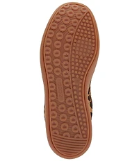 Ecco Soft 11 Leopard Print Calf Hair Lace Up Sneakers