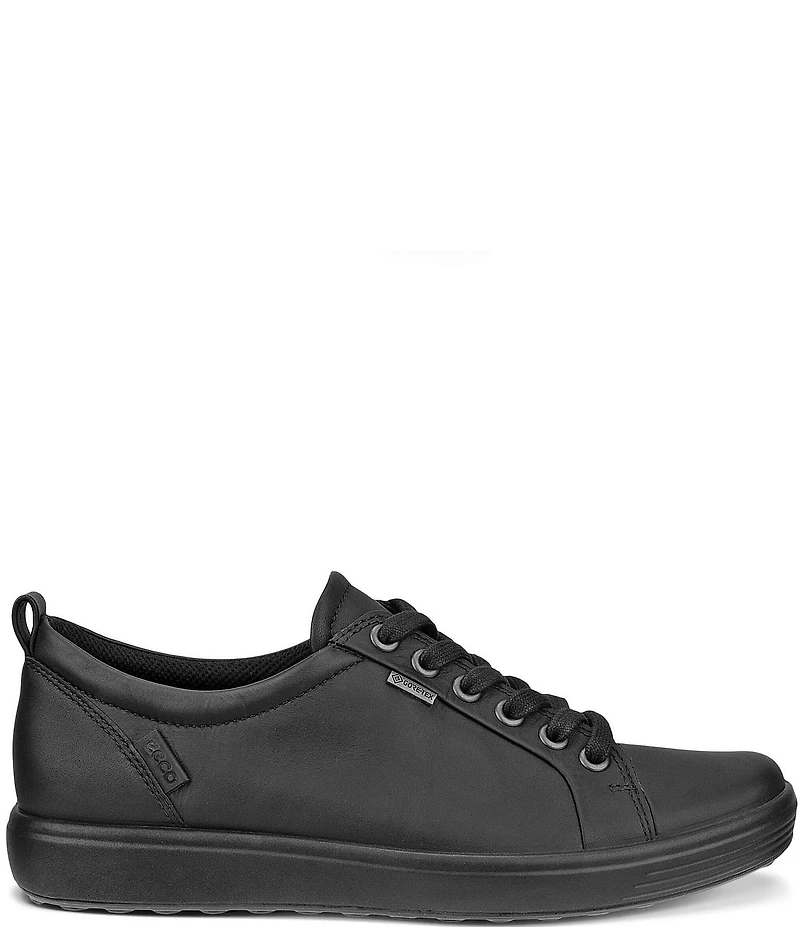 ECCO Soft 7 Leather Gore-Tex Lace Up Sneakers
