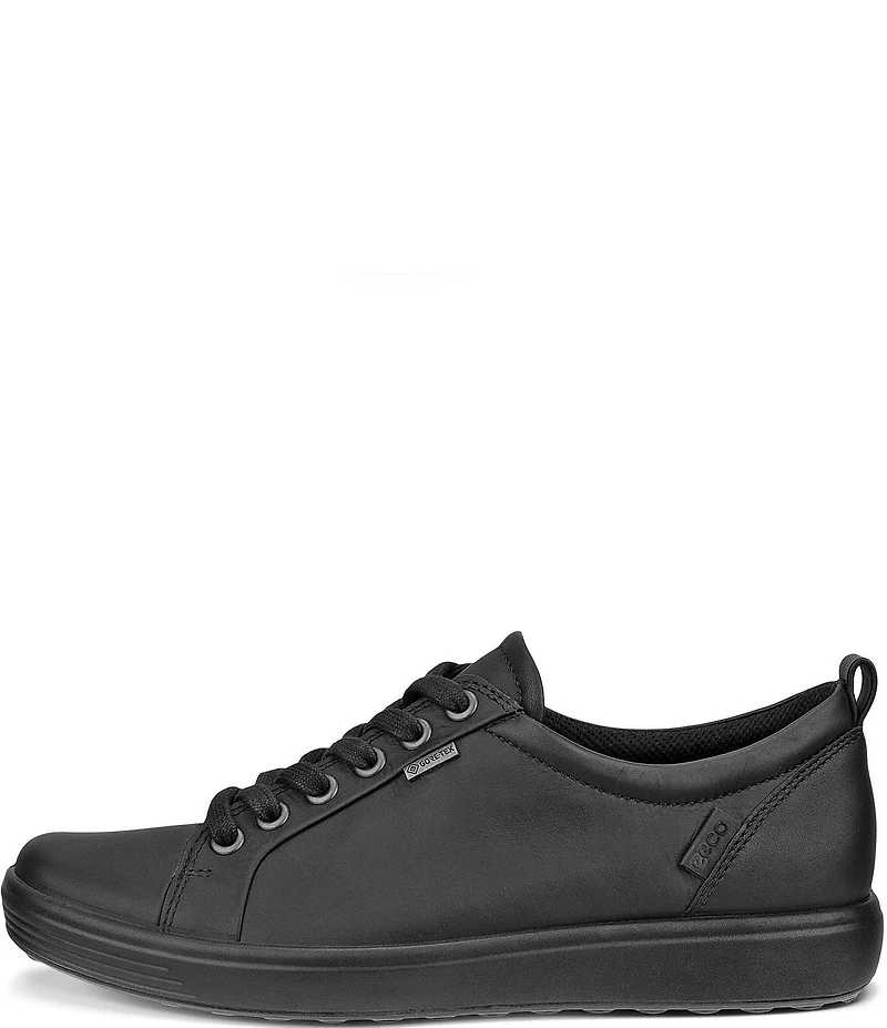 ECCO Soft 7 Leather Gore-Tex Lace Up Sneakers