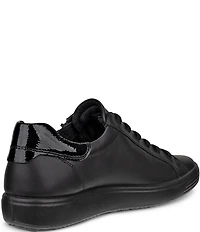 ECCO Soft 7 Leather Side Zip Sneakers