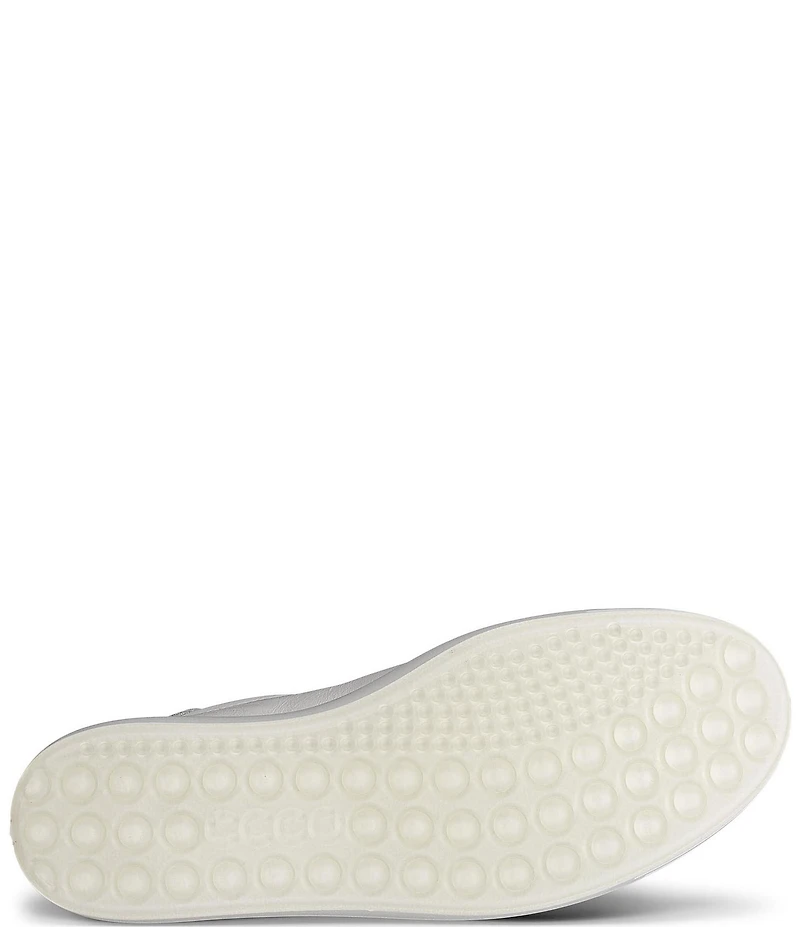 ECCO Soft 7 Leather Side Zip Sneakers