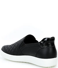 ECCO Soft 7 Quilted Leather Slip On Sneakers