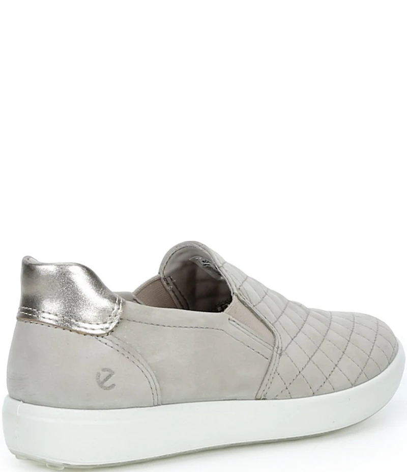 ECCO Soft 7 Quilted Leather Slip On Sneakers