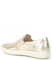 ECCO Soft 7 Woven Leather Slip On II Sneakers