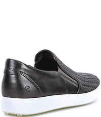 ECCO Soft 7 Woven Leather Slip On II Sneakers