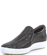 ECCO Soft 7 Woven Leather Slip On II Sneakers