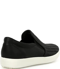 ECCO Soft 7 Woven Leather Slip On II Sneakers